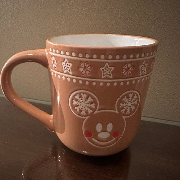New 2025 Disney Gingerbread Mug Minnie Mickey Mouse DBL SIDED - Picture 1 of 4